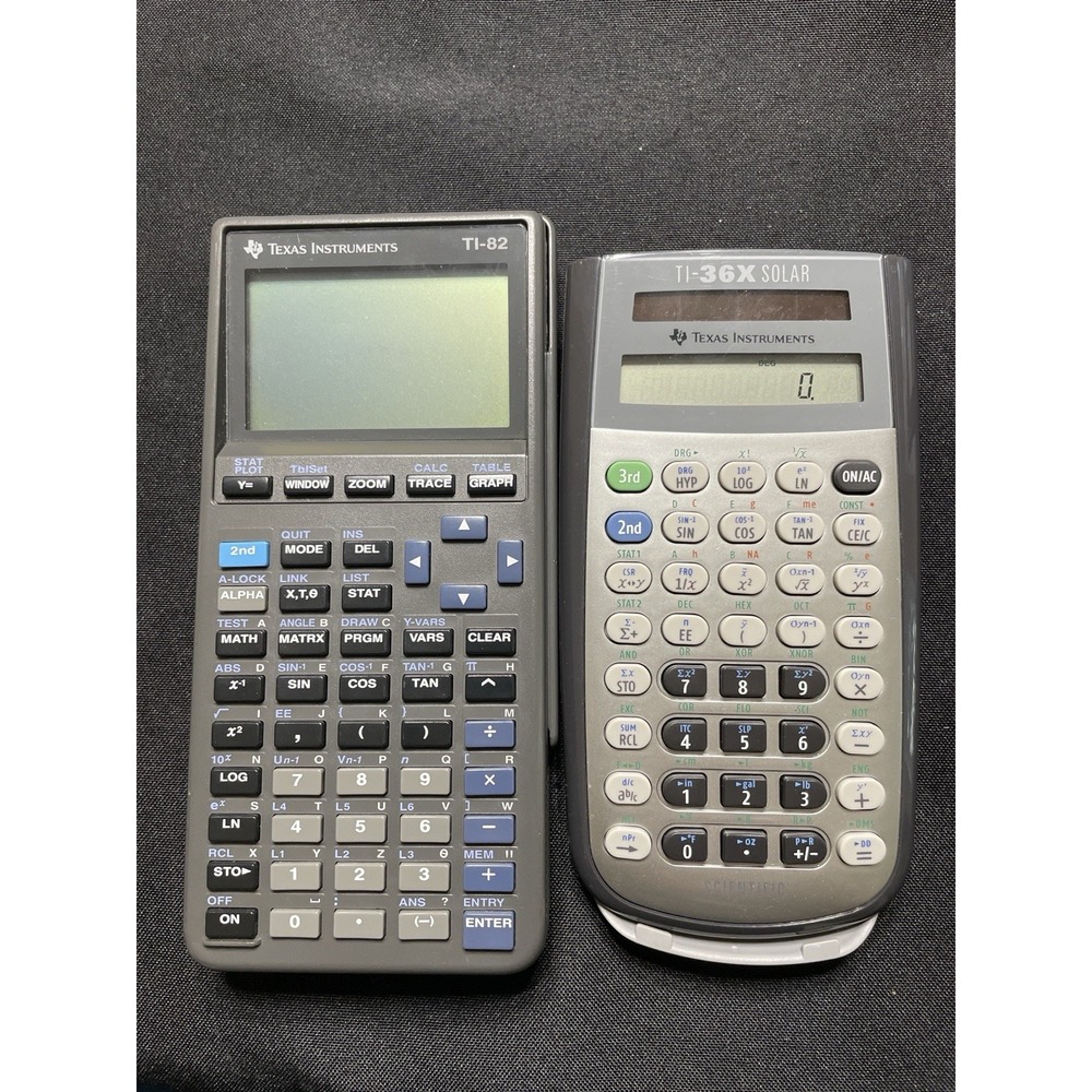 Texas Instruments TI-82 Graphing & TI-36X Solar Calculators Parts Repair
